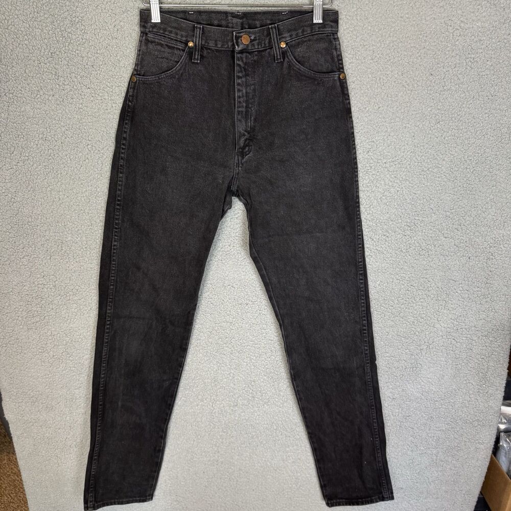Wrangler Jeans Womens 9x34 Bootcut Bareback Black‎ Cotton High Rise 14NBPWK